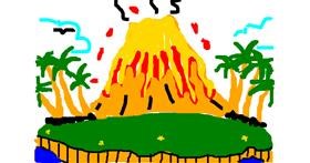 Detail Vulkan Zeichnung Einfach Nomer 3
