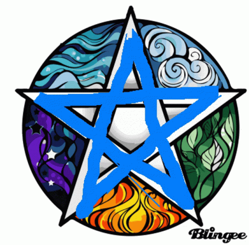 Detail Wicca Pentagram Elements Nomer 10