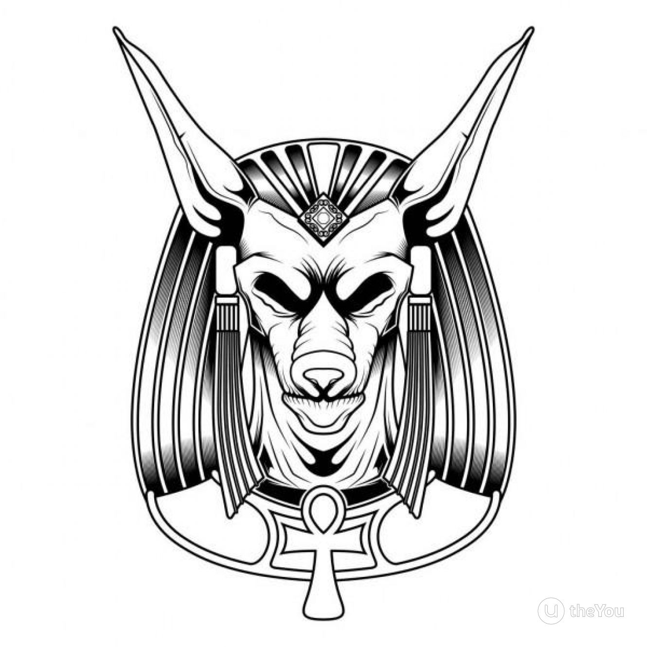 Detail Anubis Tattoo Vorlage Nomer 2