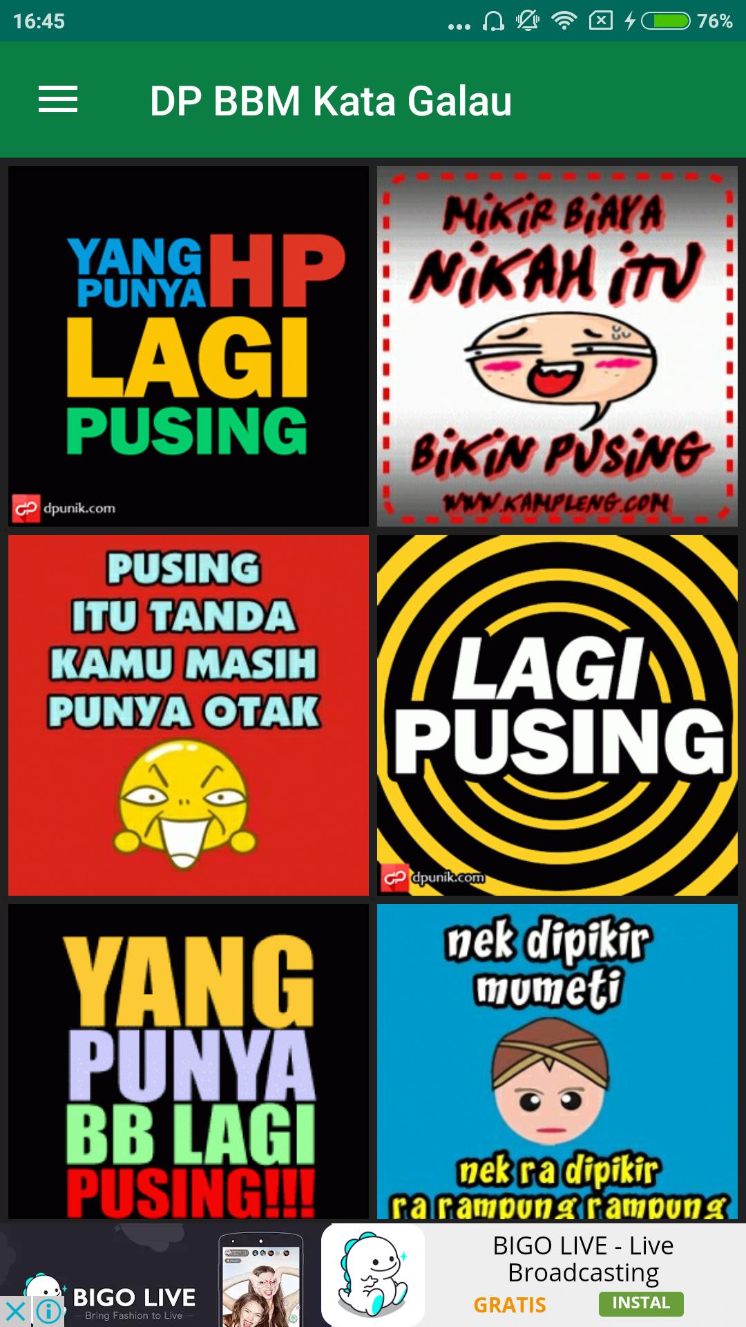 Detail Dp Bbm Kata Galau Nomer 23