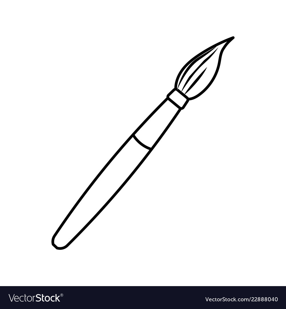 Detail Paint Brush Vector Free Nomer 17