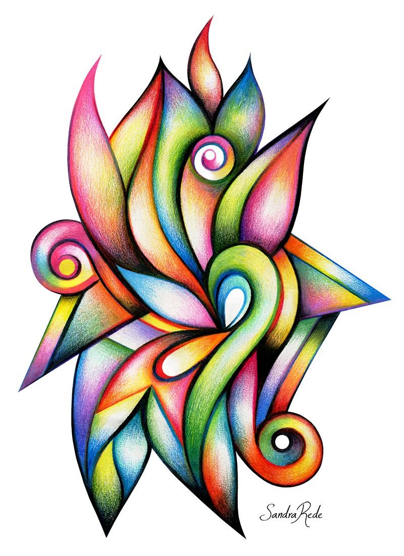 Detail Pencil Drawings Abstract Art Nomer 20