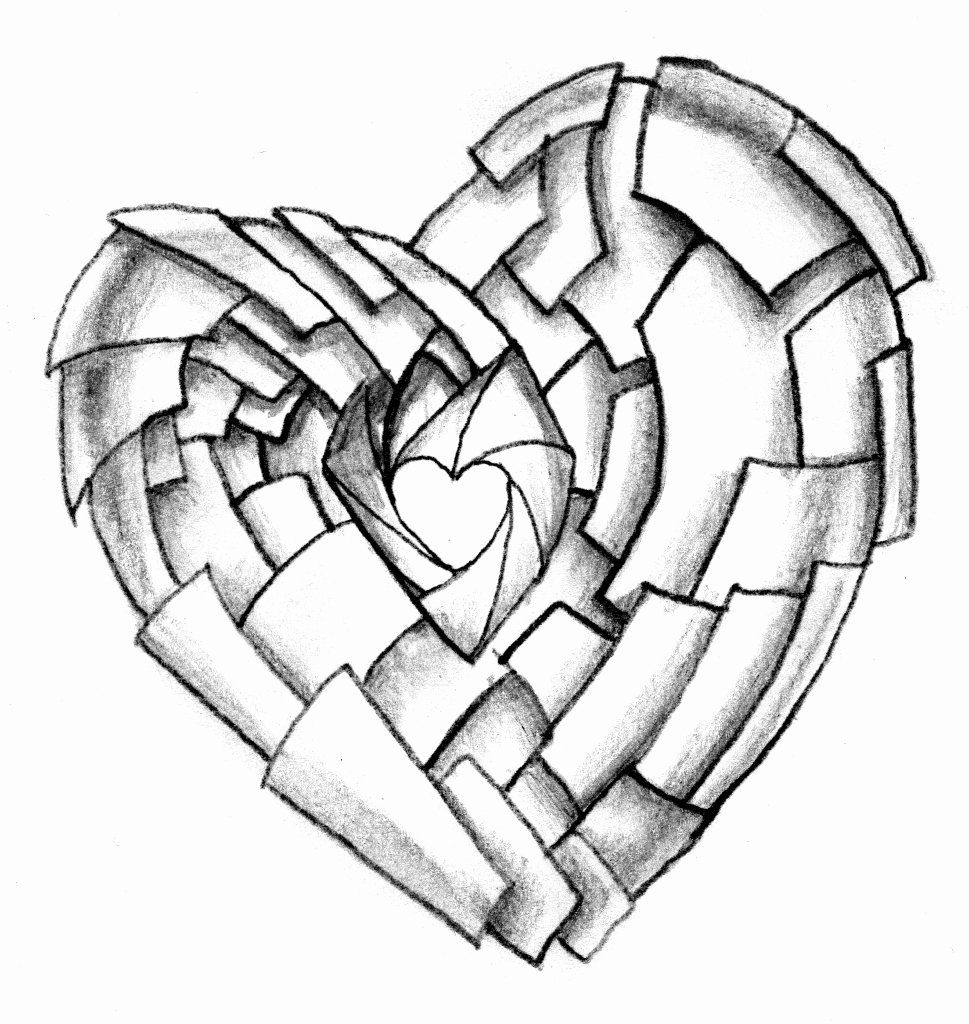 Detail Pencil Drawings Abstract Art Nomer 6