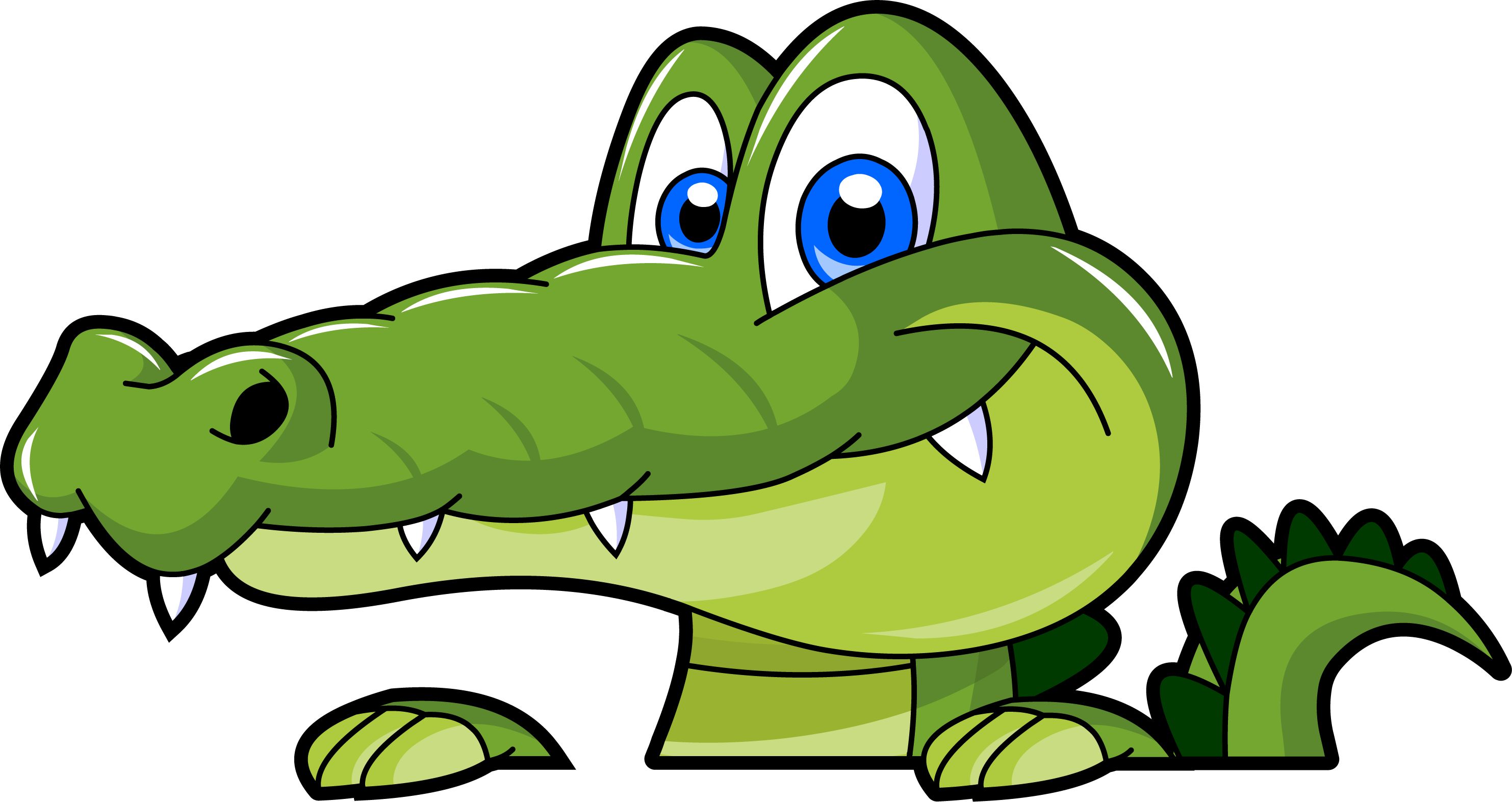 Cartoon Alligator Clipart - KibrisPDR