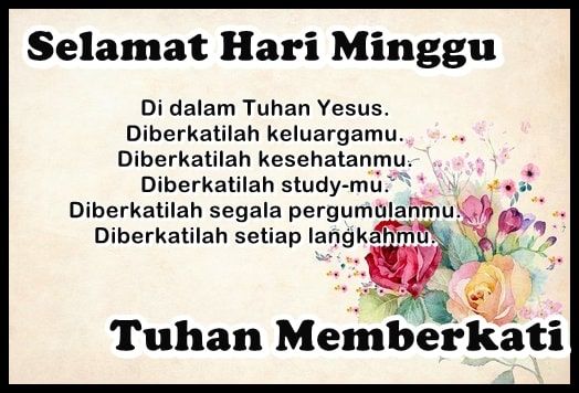 Dp Bbm Selamat Hari Minggu - KibrisPDR