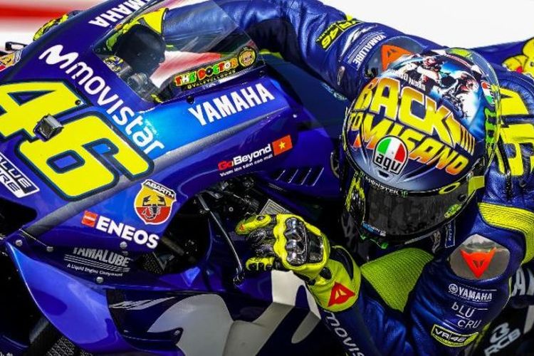 Detail Dp Bbm Valentino Rossi Bergerak Nomer 40