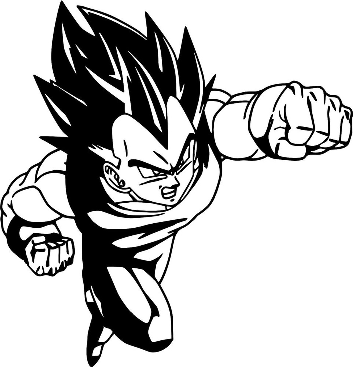 Detail Vegeta Stencil Nomer 8