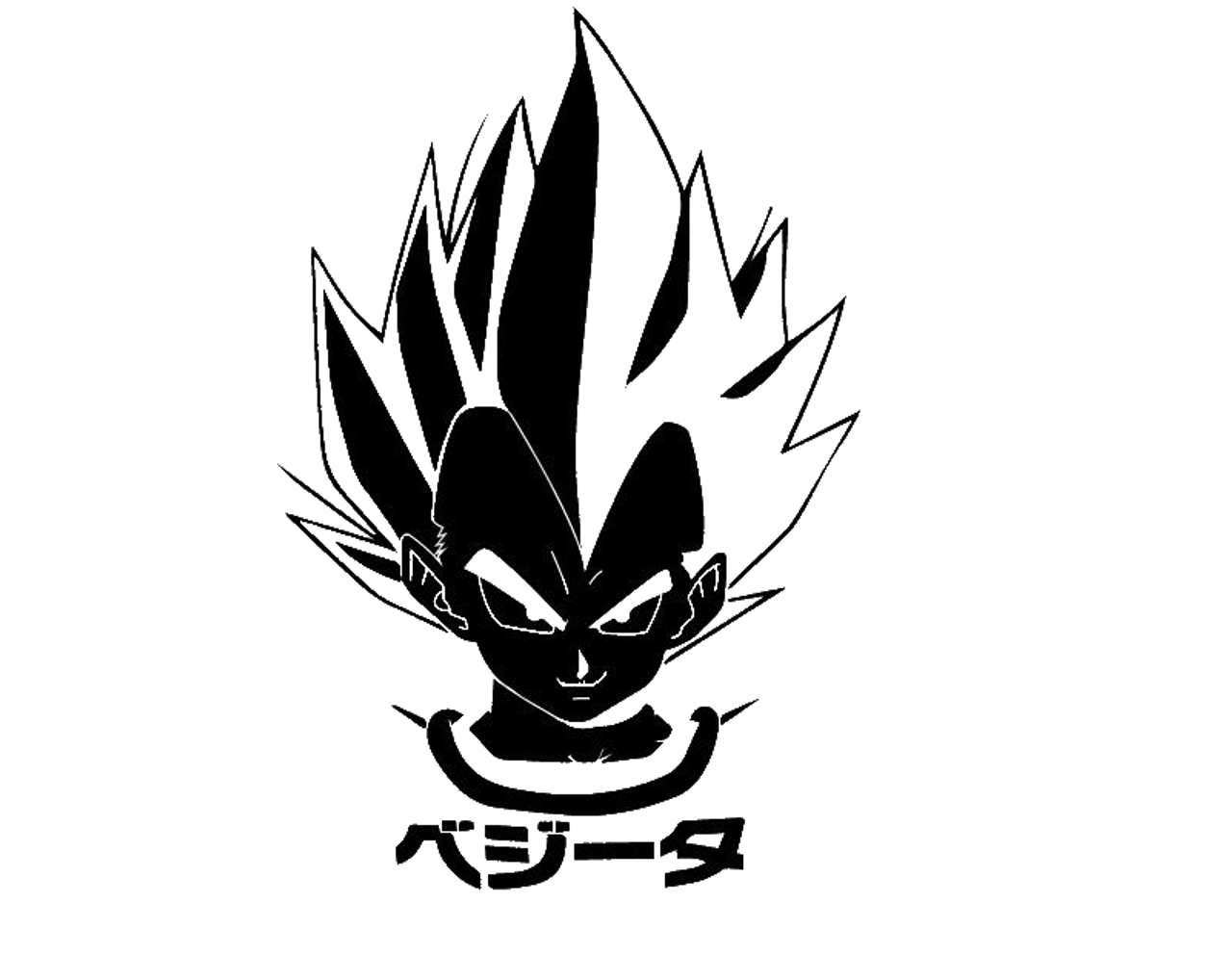 Detail Vegeta Stencil Nomer 12