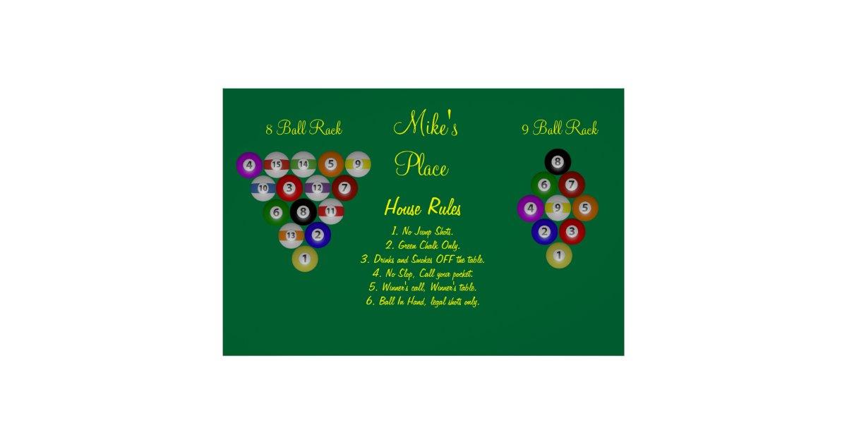 Detail Billard Regeln Poster Nomer 3