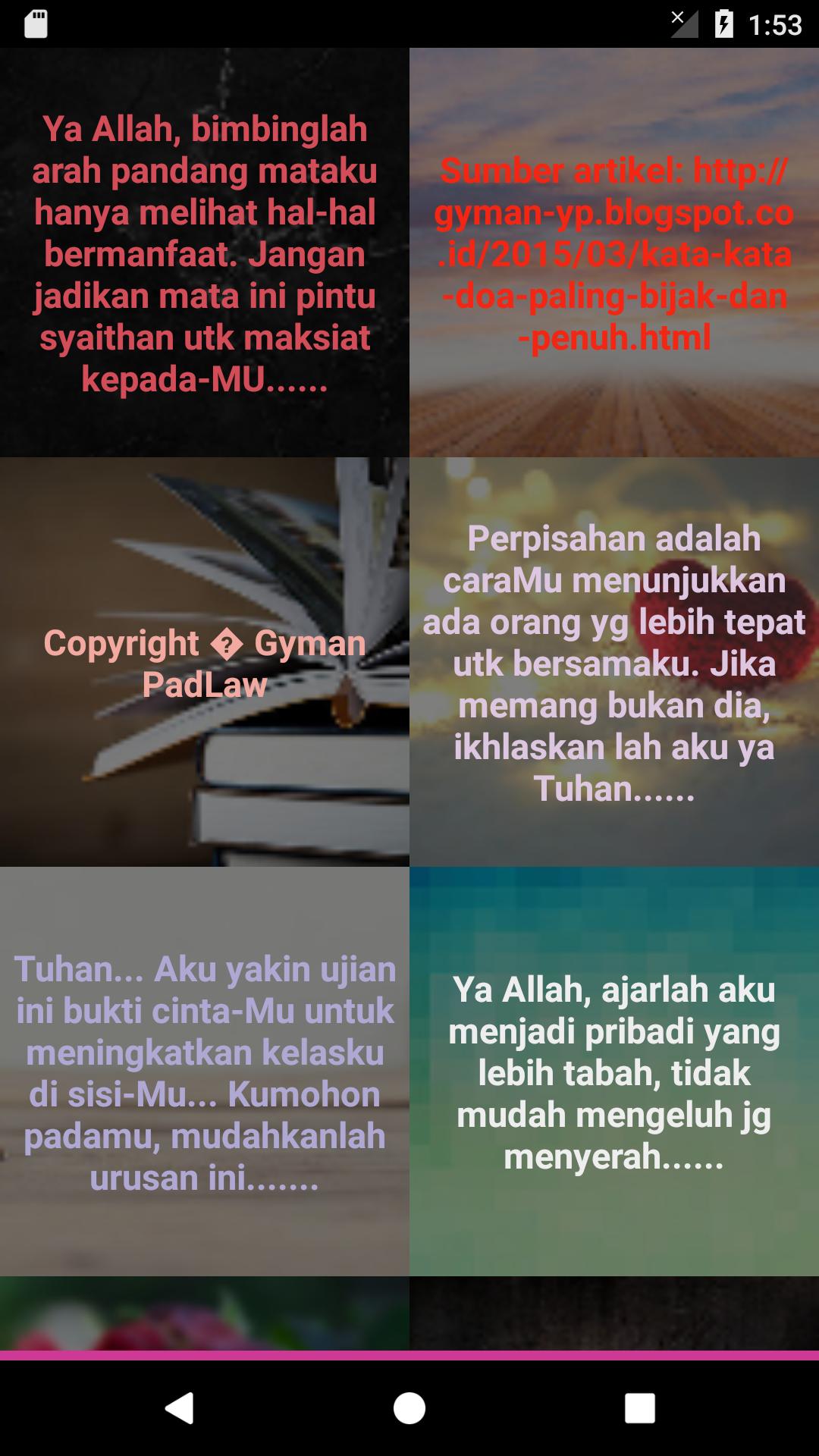 Detail Dp Kata Doa Nomer 39