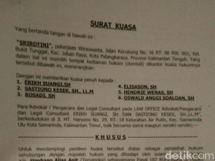 Detail Draft Surat Kuasa Direksi Nomer 32