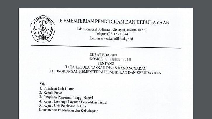Detail Draft Surat Resmi Nomer 33