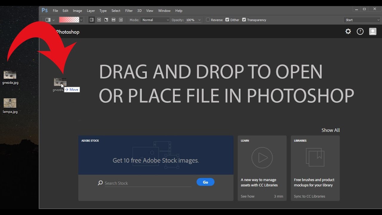 Drag And Drop Photoshop - KibrisPDR