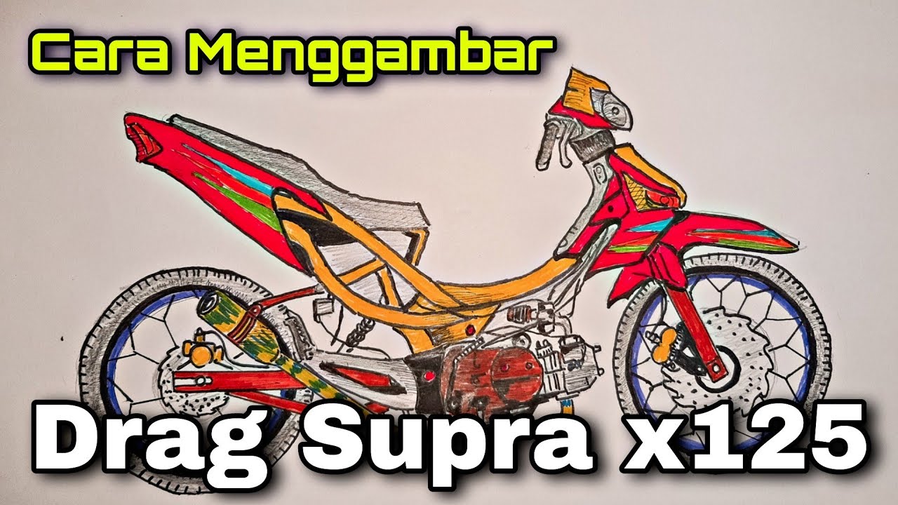 Detail Drag Motor Supra Nomer 33