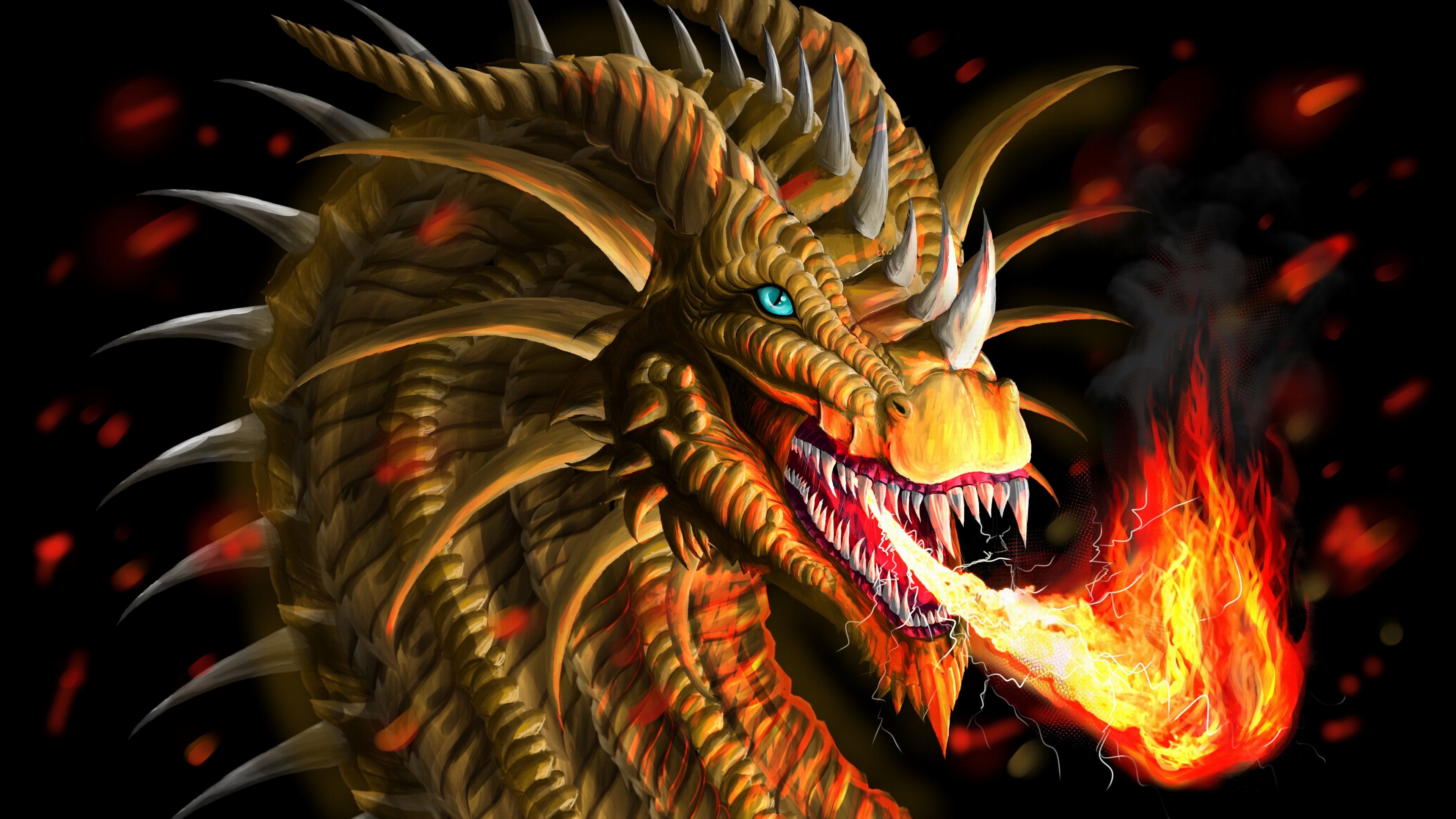 Detail Dragon 3d Wallpaper Desktop Nomer 4