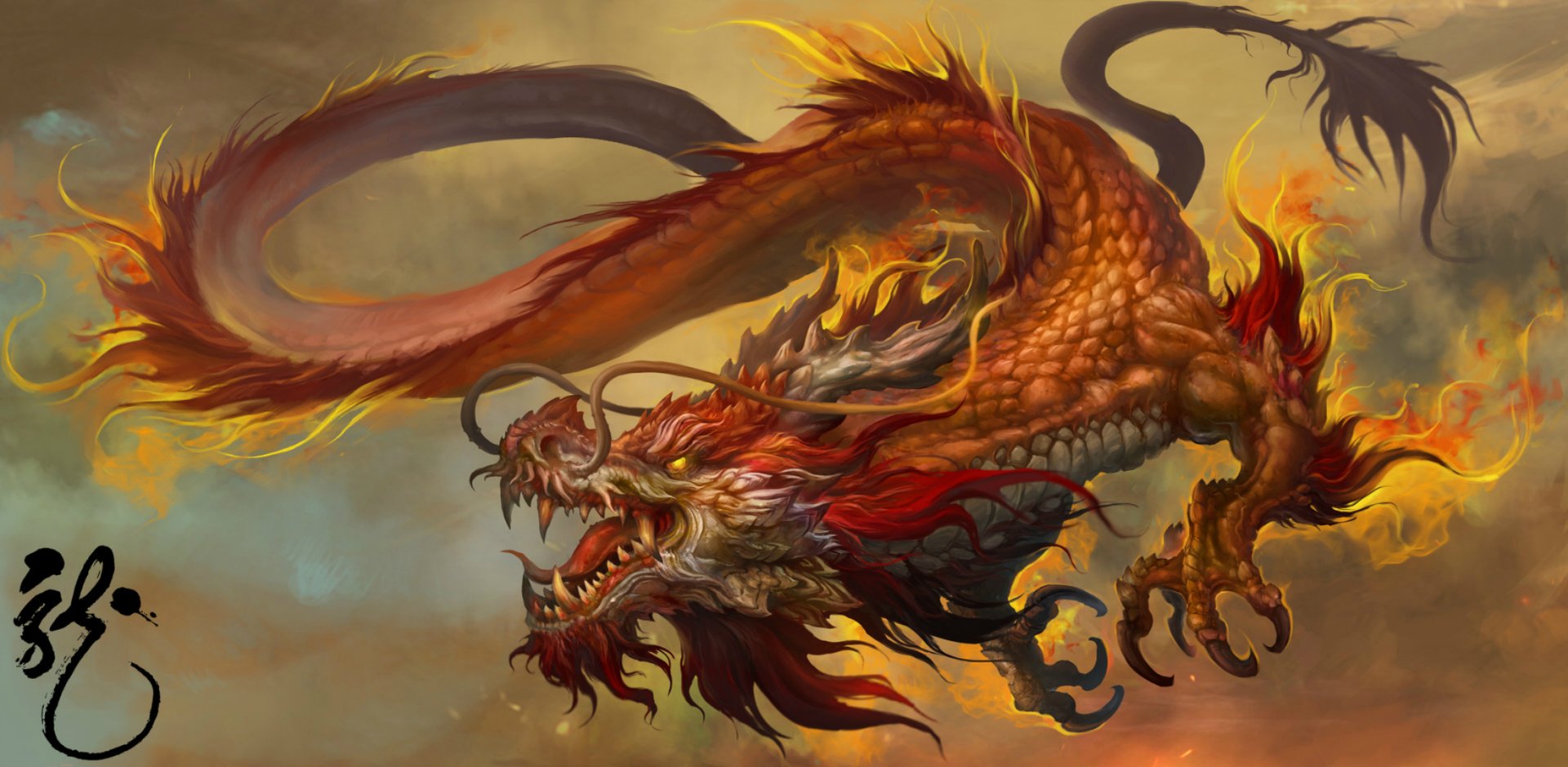 Detail Dragon Background Nomer 54