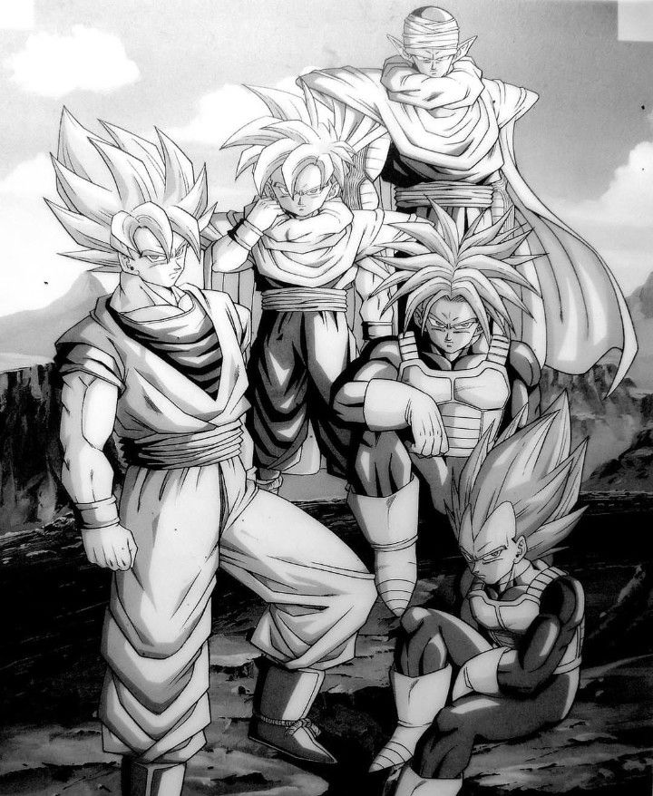 Detail Dragon Ball Black And White Nomer 18