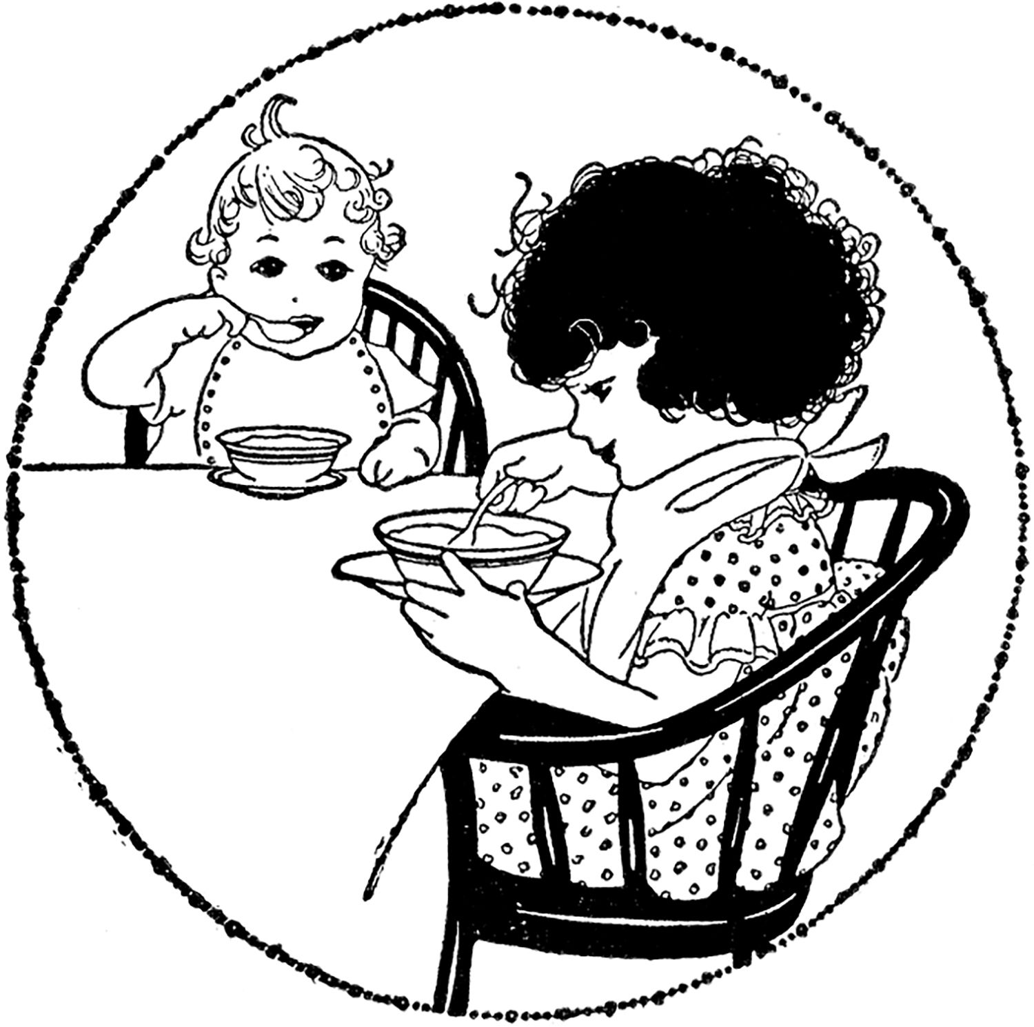 Detail Black And White Breakfast Clipart Nomer 12