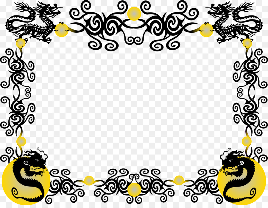 Detail Dragon Border Png Nomer 14