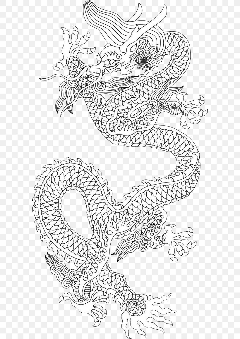 Detail Dragon Drawing Png Nomer 17