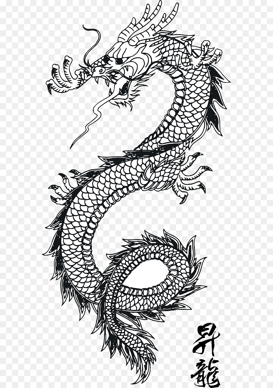 Detail Dragon Drawing Png Nomer 21