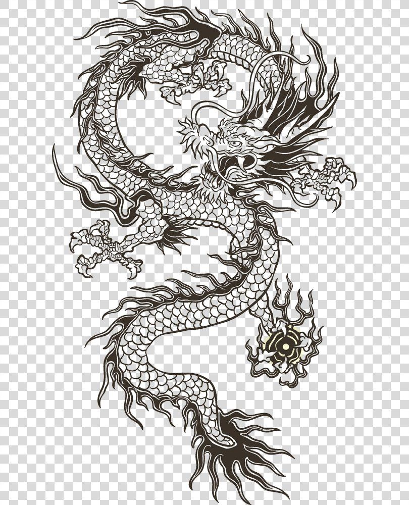 Detail Dragon Tattoo Png Nomer 5