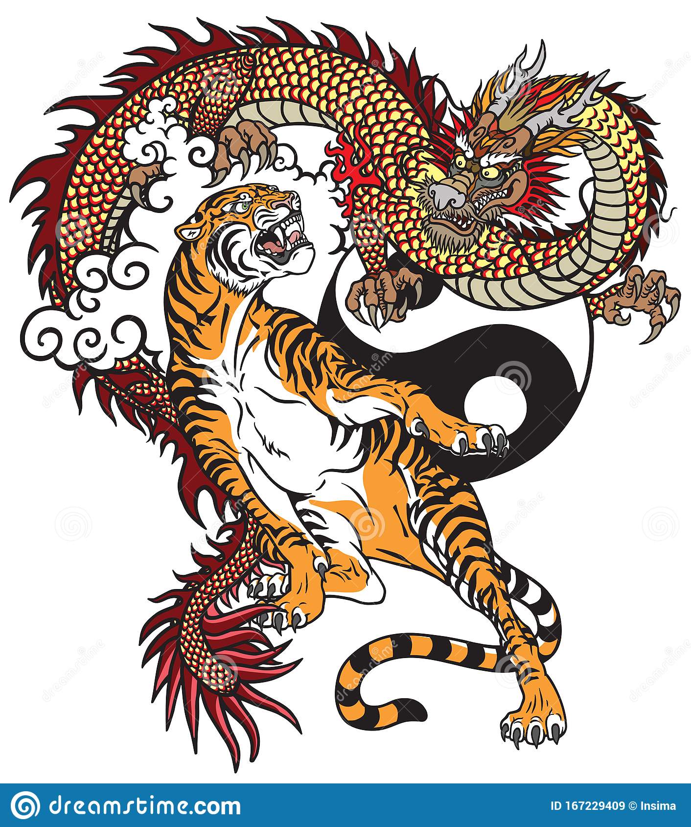 Detail Dragon Vs Tiger Nomer 25