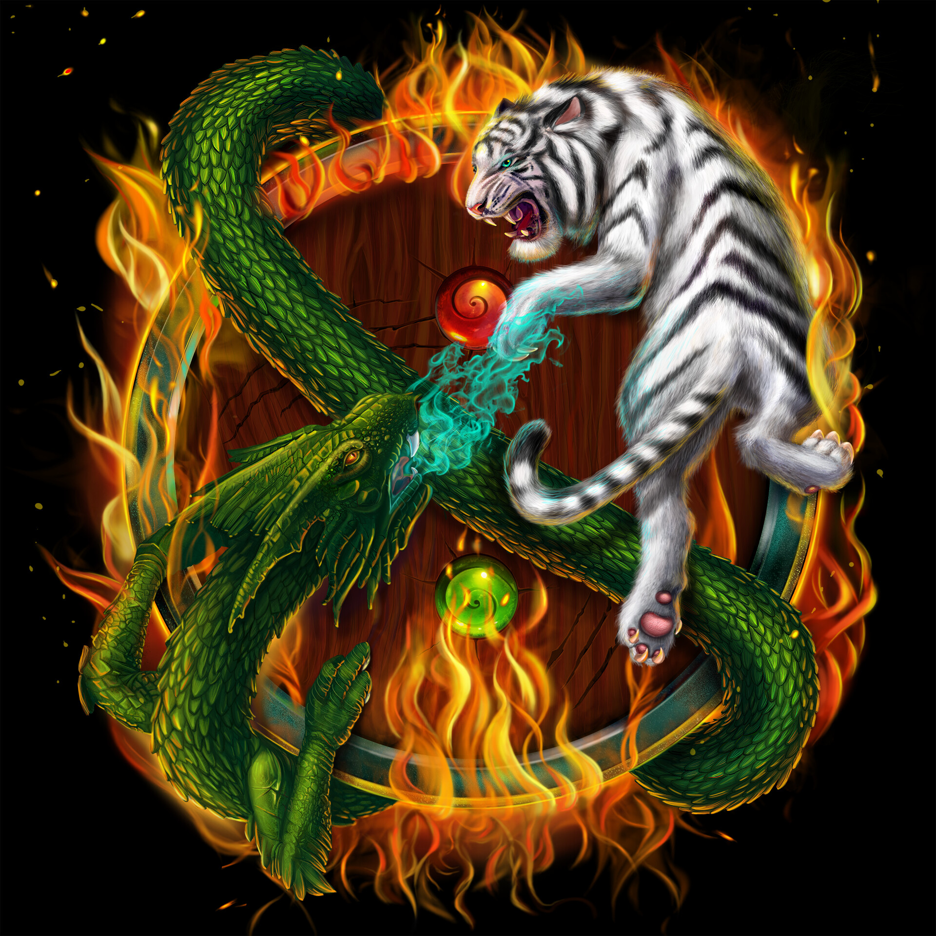 Detail Dragon Vs Tiger Nomer 28