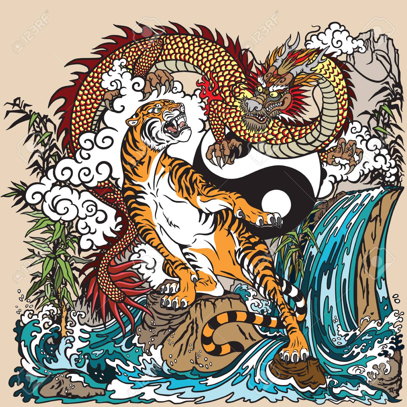 Detail Dragon Vs Tiger Nomer 6