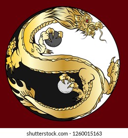 Detail Dragon Yin Yang Nomer 7