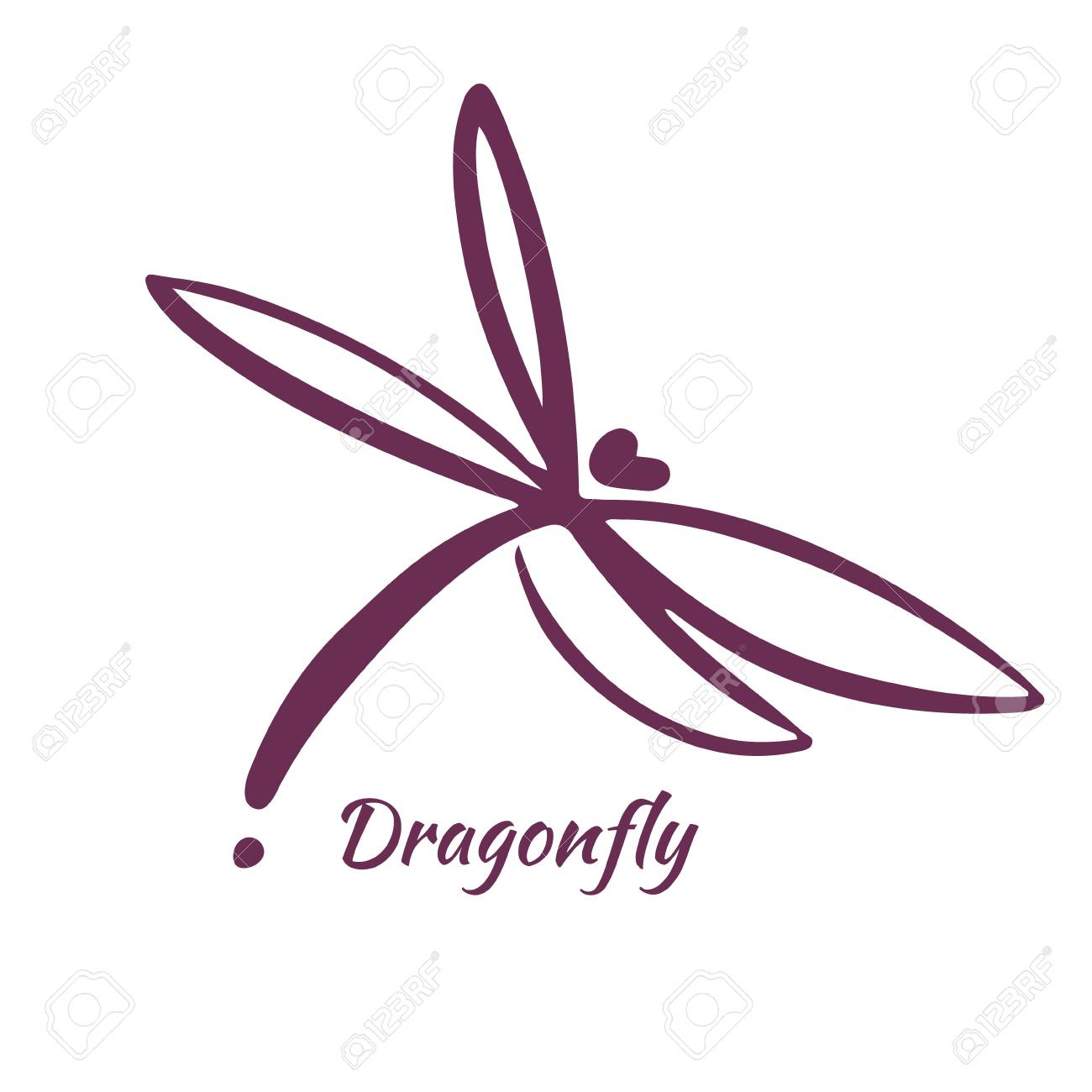 Detail Dragonfly Logo Nomer 32