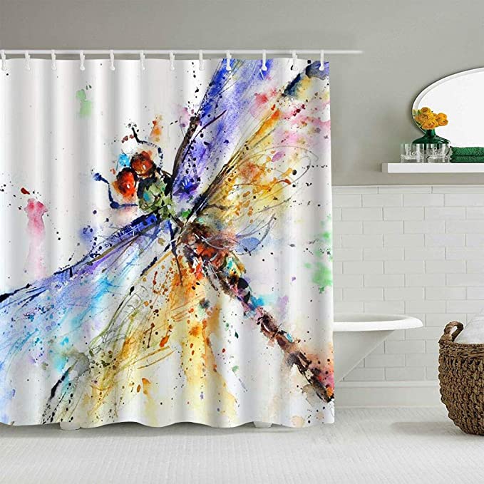 Detail Dragonfly Shower Curtain Amazon Nomer 23