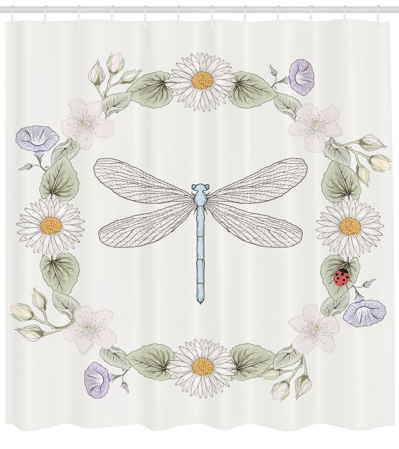 Detail Dragonfly Shower Curtains Nomer 15