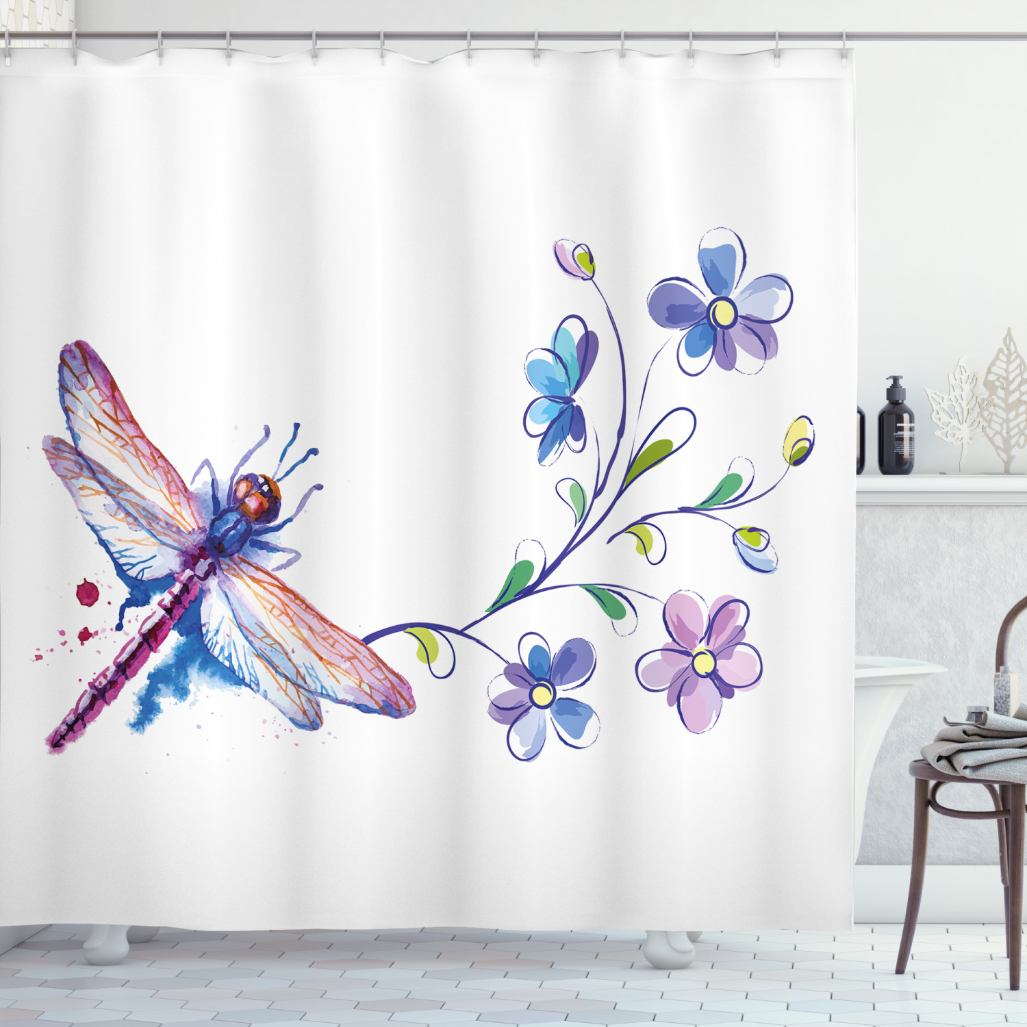 Detail Dragonfly Shower Curtains Nomer 20