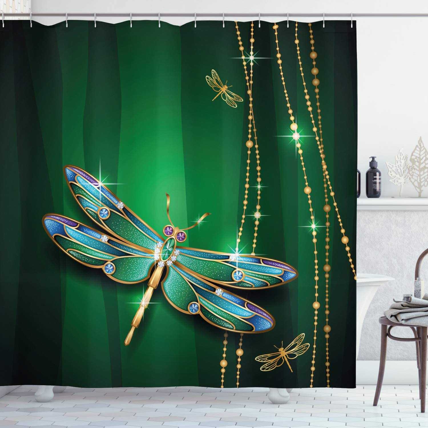 Detail Dragonfly Shower Curtains Nomer 30