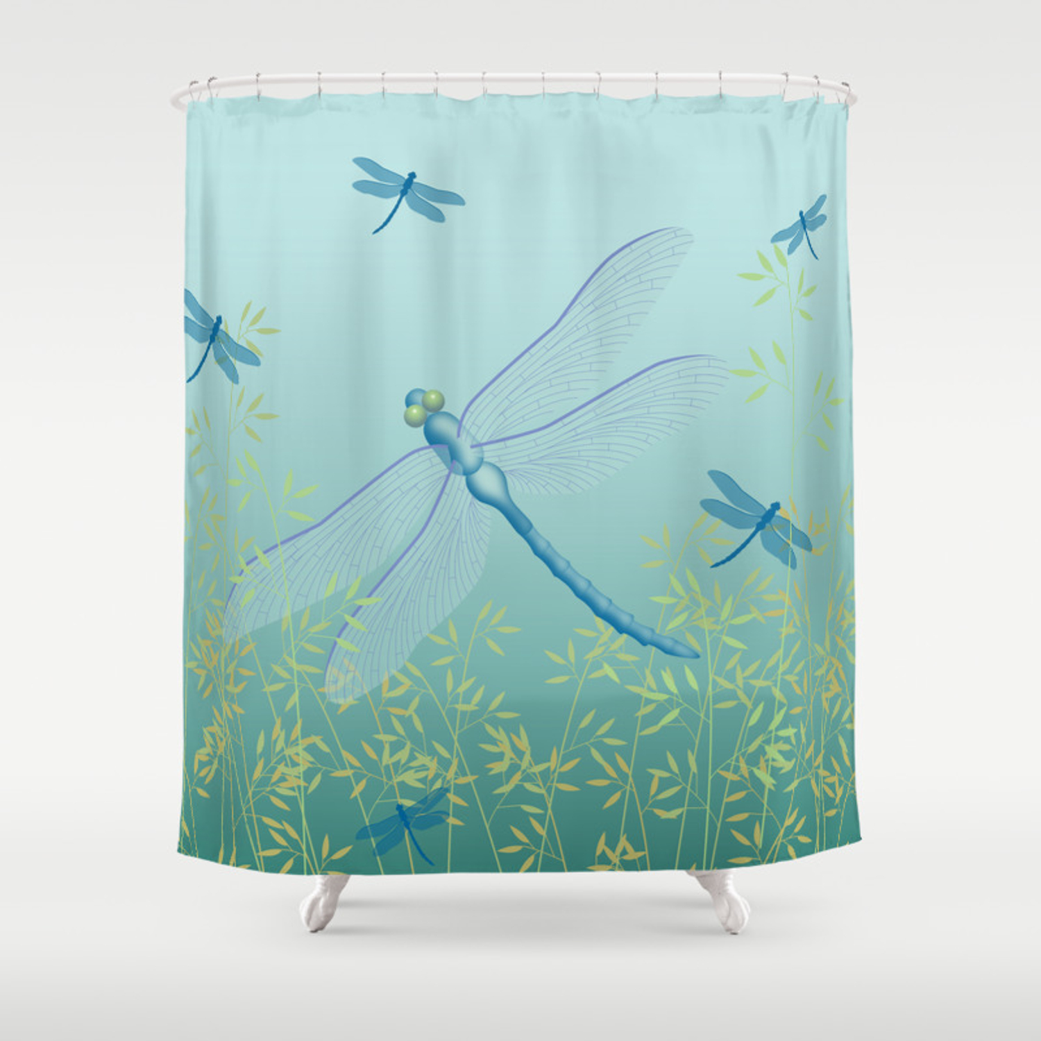 Detail Dragonfly Shower Curtains Nomer 42