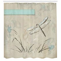 Detail Dragonfly Shower Curtains Nomer 58