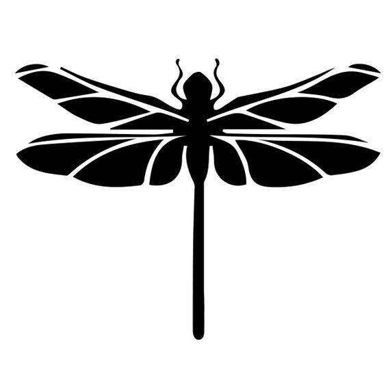 Detail Dragonfly Silhouette Clip Art Nomer 19