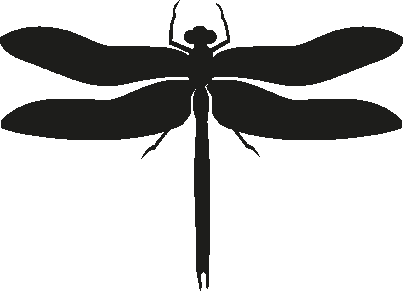 Detail Dragonfly Silhouette Clip Art Nomer 28