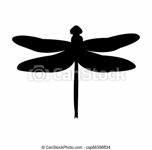Detail Dragonfly Silhouette Clip Art Nomer 29