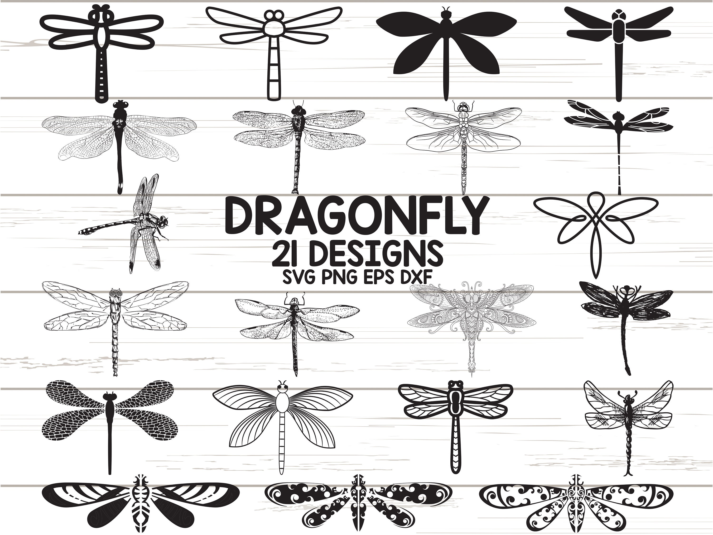 Detail Dragonfly Silhouette Clip Art Nomer 31