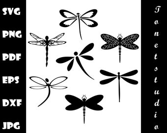 Detail Dragonfly Silhouette Clip Art Nomer 48