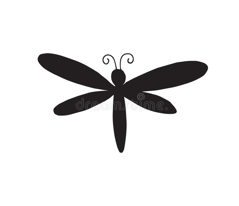 Detail Dragonfly Silhouette Clip Art Nomer 9