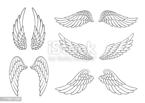 Detail Drawing Angel Wings Step By Step Nomer 51