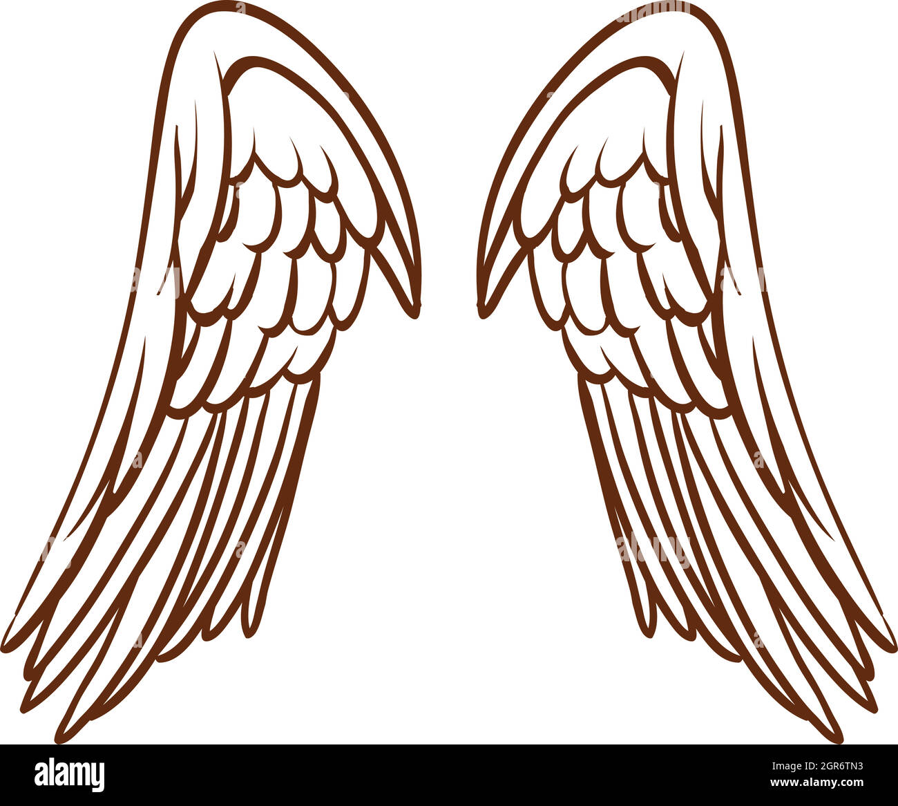 Detail Drawing Easy Angel Wings Nomer 32