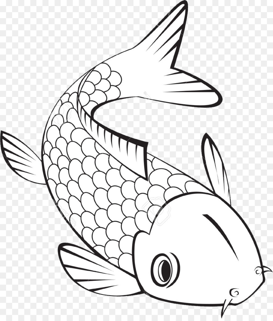 Detail Drawing Ikan Koi Nomer 26