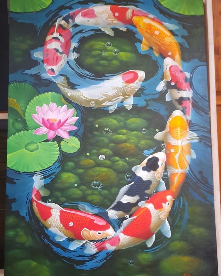 Detail Drawing Ikan Koi Nomer 44