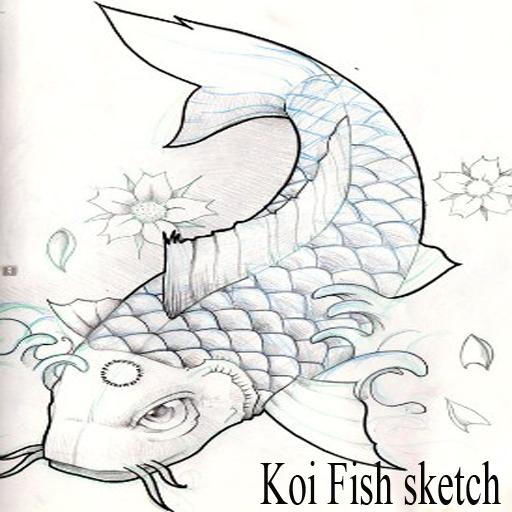 Detail Drawing Ikan Koi Nomer 46