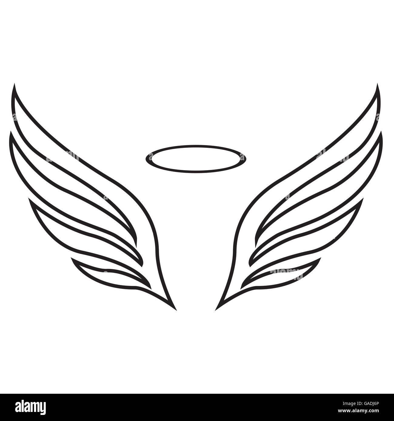 Detail Drawing Of Angels Wings Nomer 41