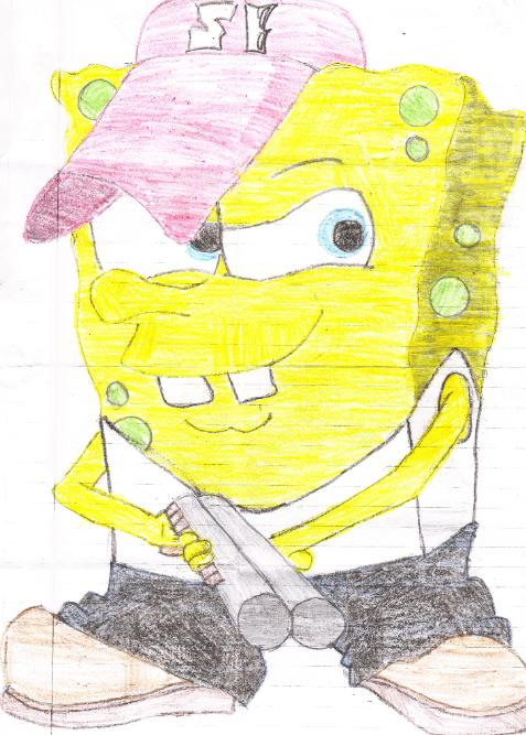 Detail Drawings Of Gangster Spongebob Nomer 32